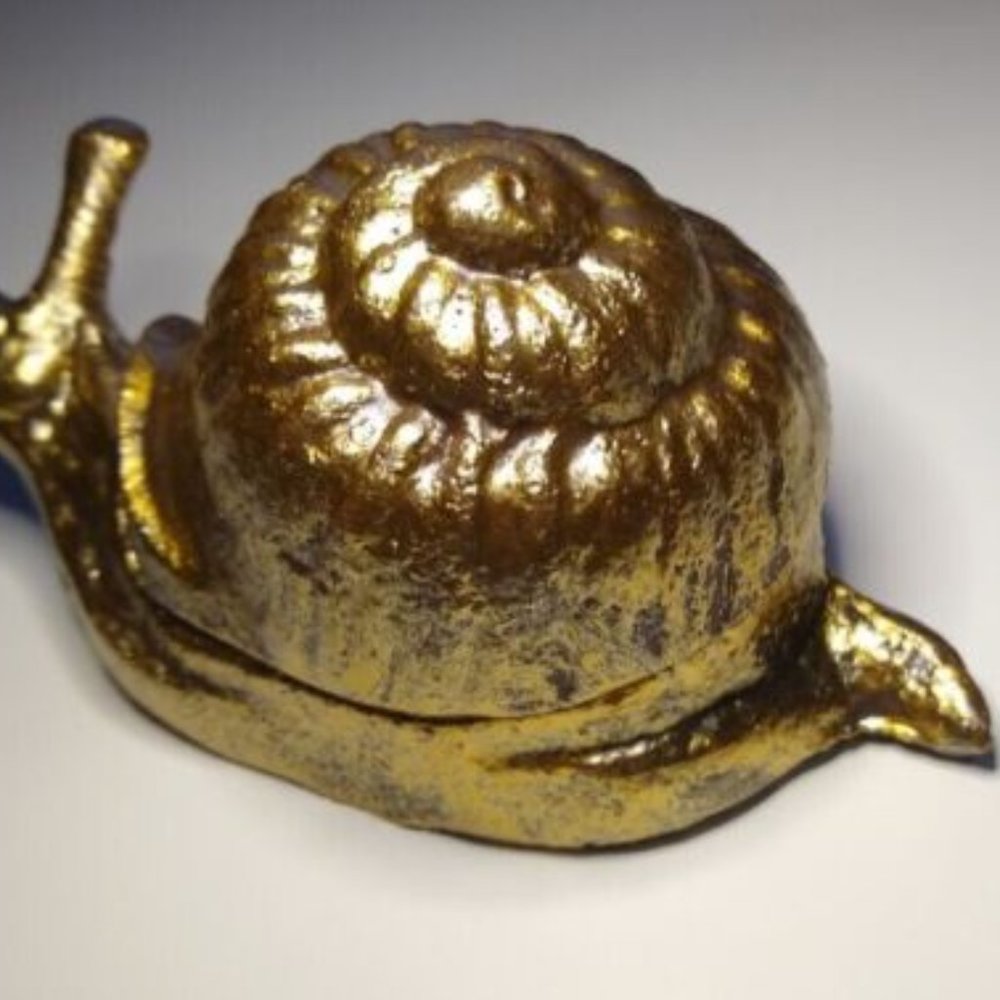 Cast Iron Snail, Key Hider Holder Emergency Keeper Security Outdoor Garden - Picture 4 of 4
